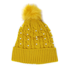 Pearls Pom Pom Beanie Hat